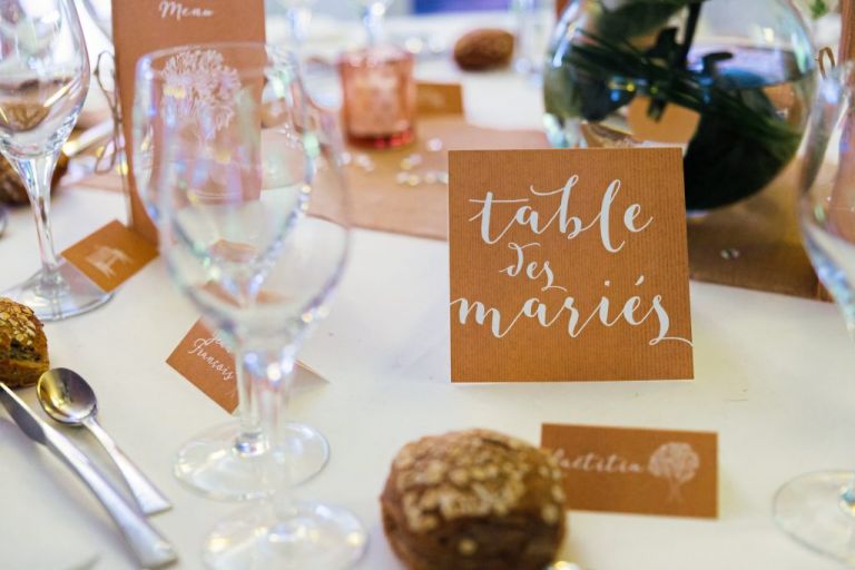 table des mariés
