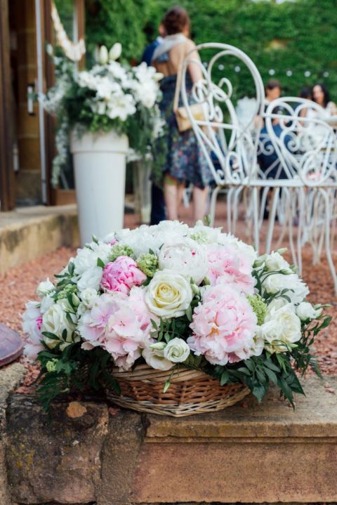 composition rose mariage